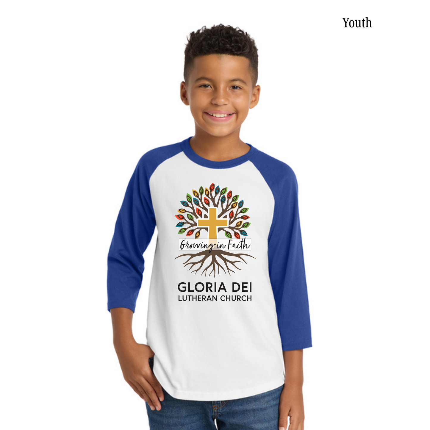 Gloria Dei - Youth Raglan YT200