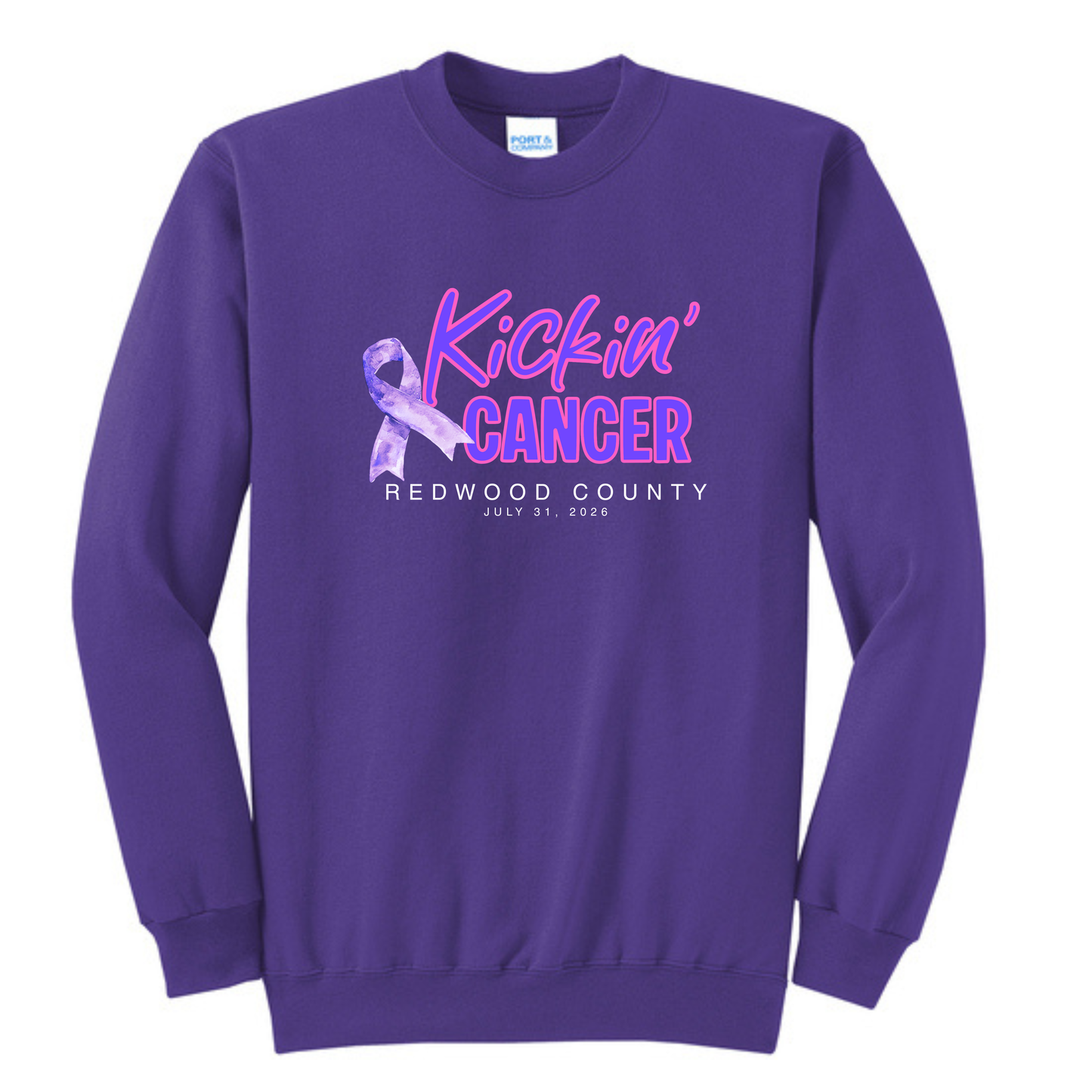 Kickin' Cancer - Survivor Crewneck Sweatshirt