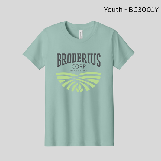 Broderius Corp - Youth T-Shirt BC3001Y or DT8000Y