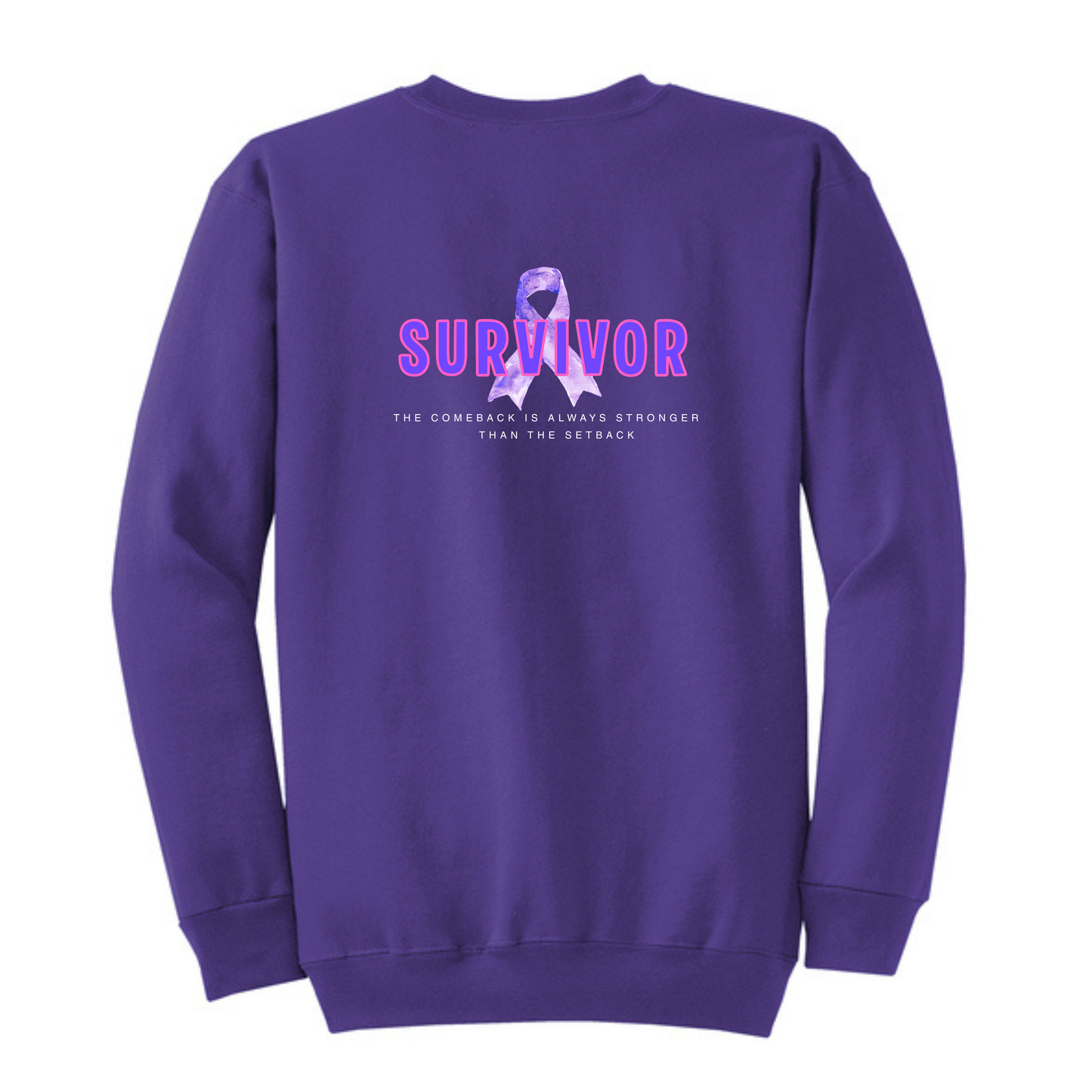 Kickin' Cancer - Survivor Crewneck Sweatshirt