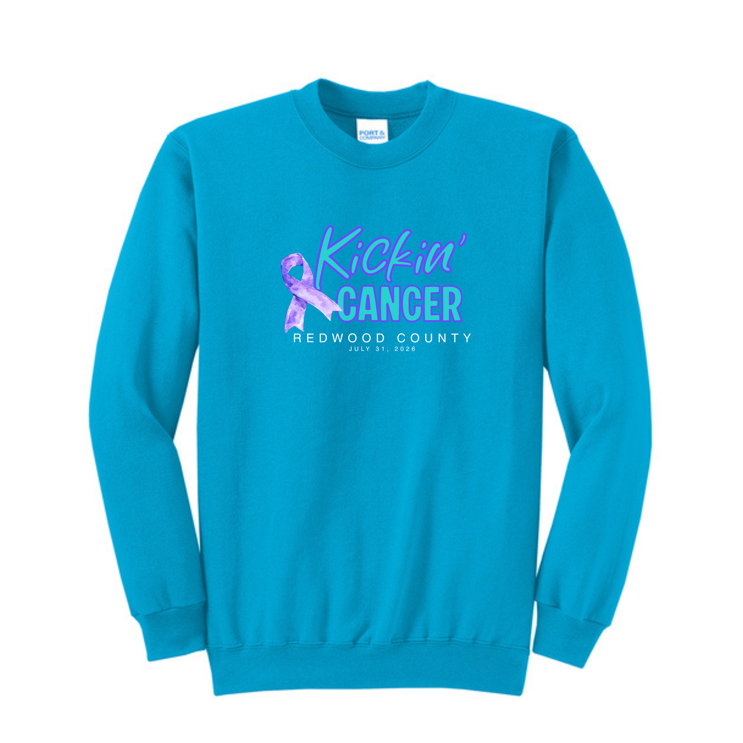 Kickin' Cancer - Support Crewneck Sweatshirt