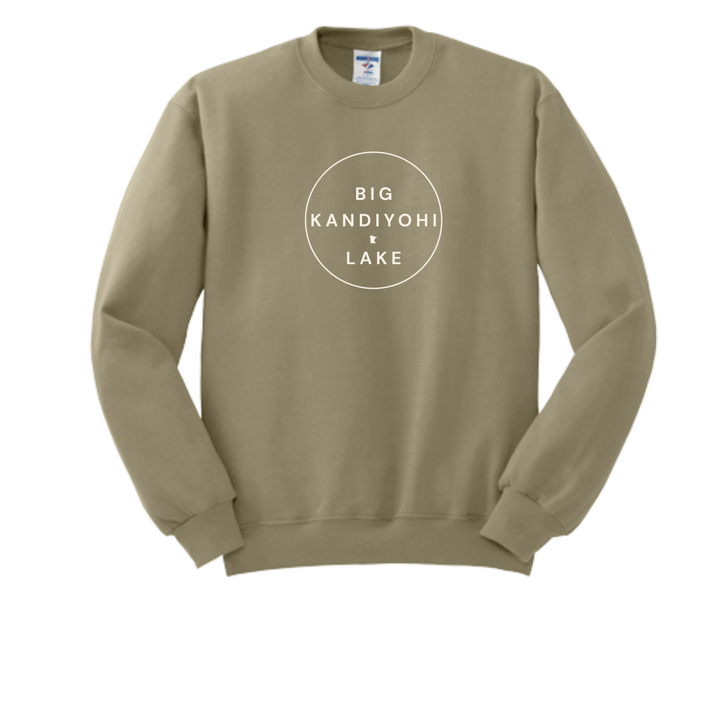 Big Kandiyohi - Circle Design - Khaki Sweatshirt