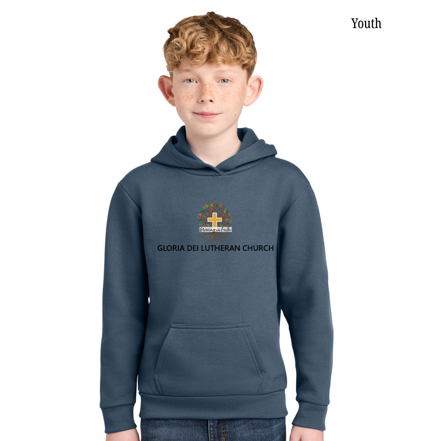 Gloria Dei - Youth Lightweight Hooded Sweatshirt PC68Y