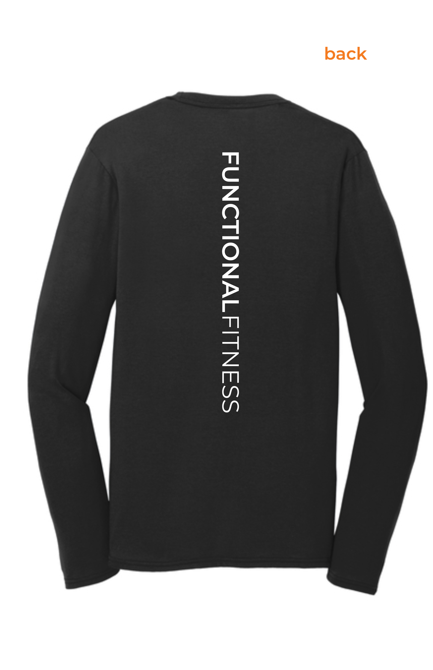 FF - Unisex Long Sleeve Performance Blend Tee - Front + Back design