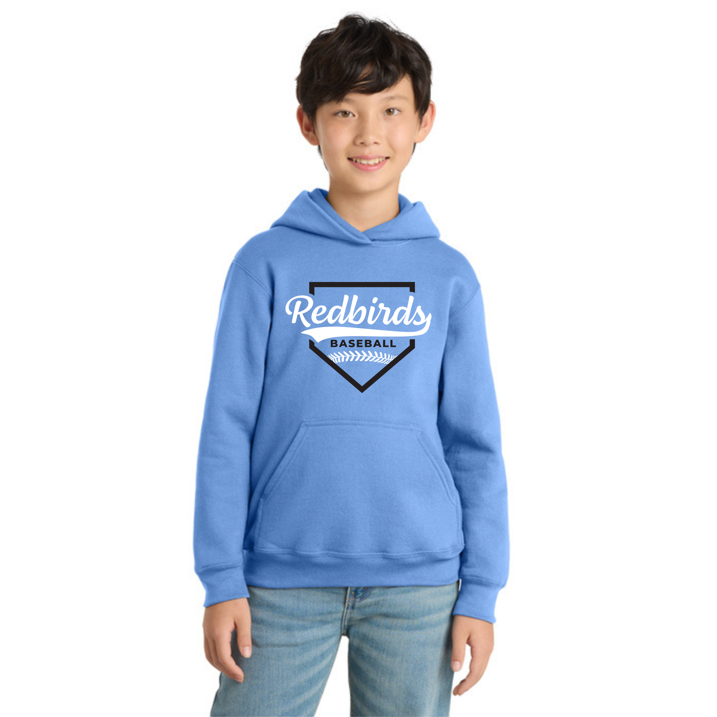 Redbirds - Youth - Carolina Blue Hoodie PC78