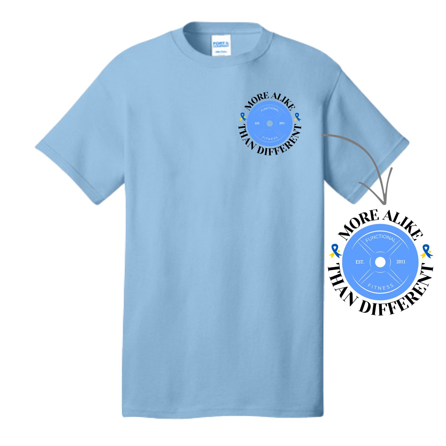 FF - DS Fundraiser - Adult T-shirt - 2-sided design