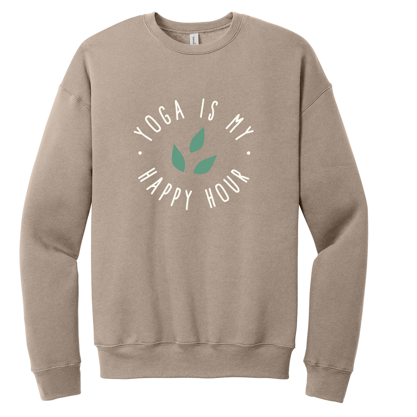 Yoga - Yoga Is My Happy Hour - Sponge Fleece Sweatshirt