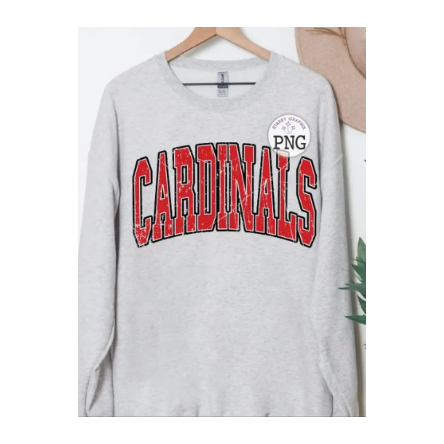 Cardinals - Oversize Font Sweatshirt