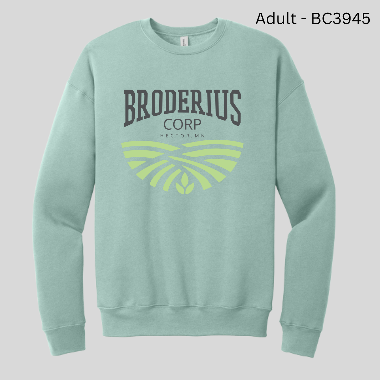 Broderius Corp - Adult Crewneck BC3945