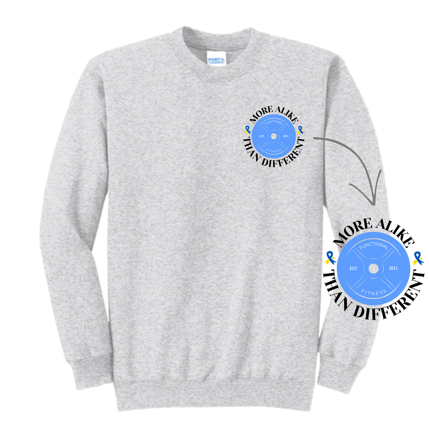 FF - DS Fundraiser - Adult Sweatshirt - 2-sided design