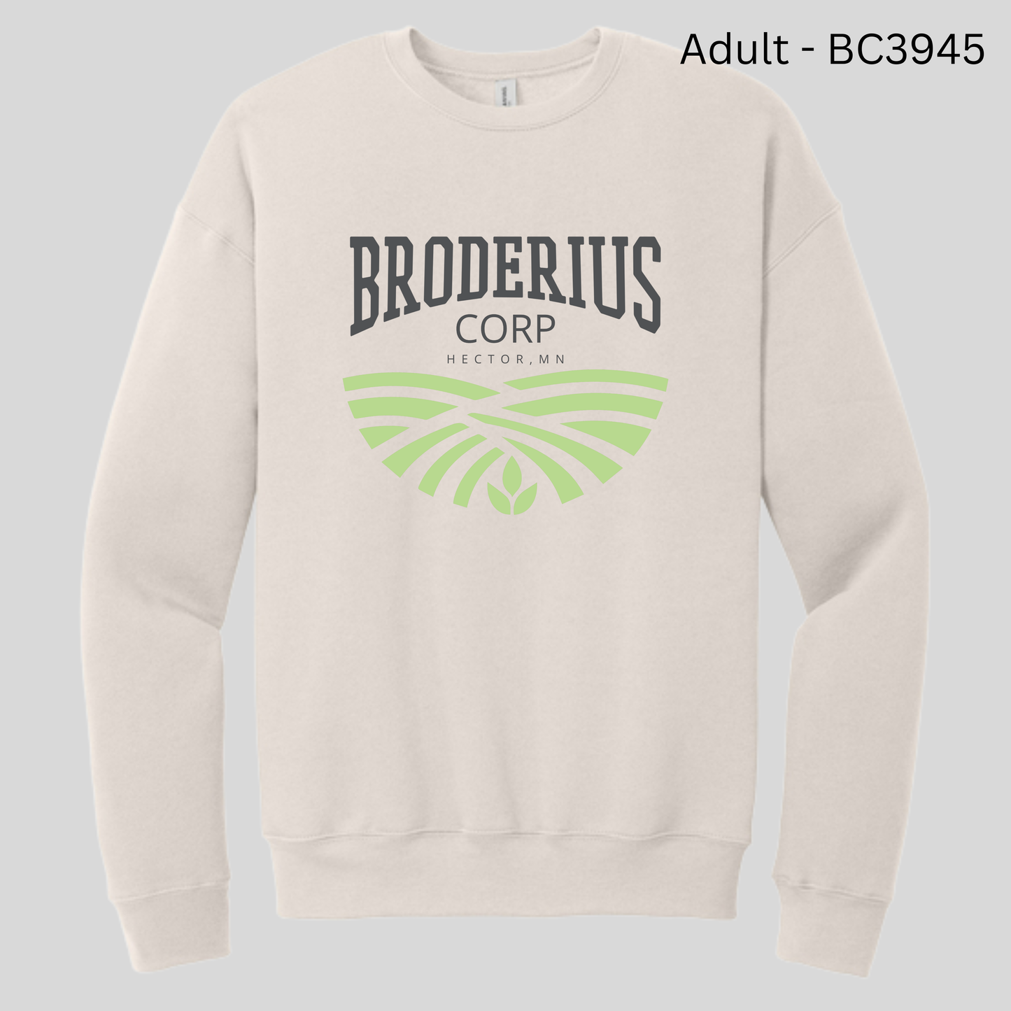 Broderius Corp - Adult Crewneck BC3945