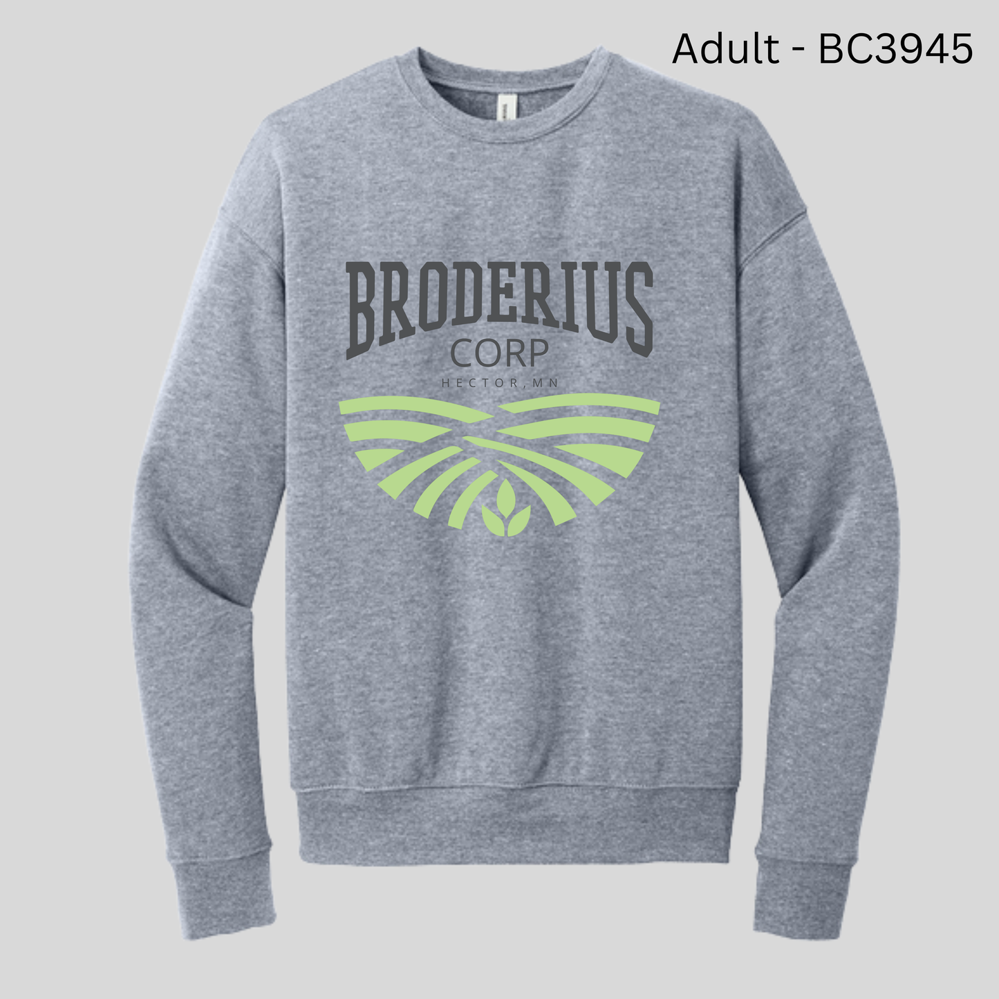 Broderius Corp - Adult Crewneck BC3945