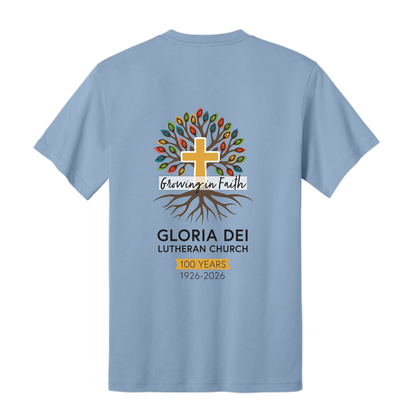 Gloria Dei - Adult Unisex T-shirt - Design 2 NL1810