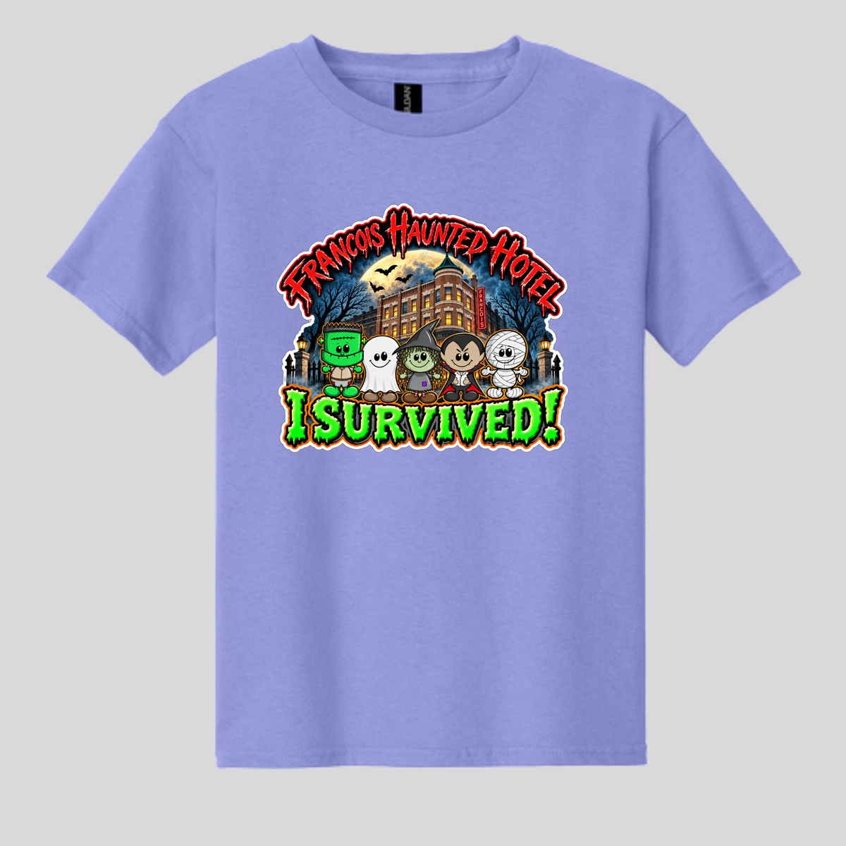 CRF - Youth - 'I survived!' Francois Haunted Hotel T-shirt