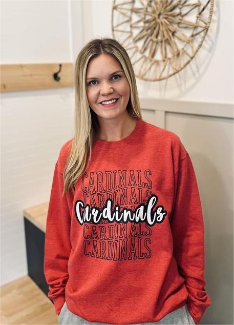 C Cardinals Adult Design 1 Crewneck