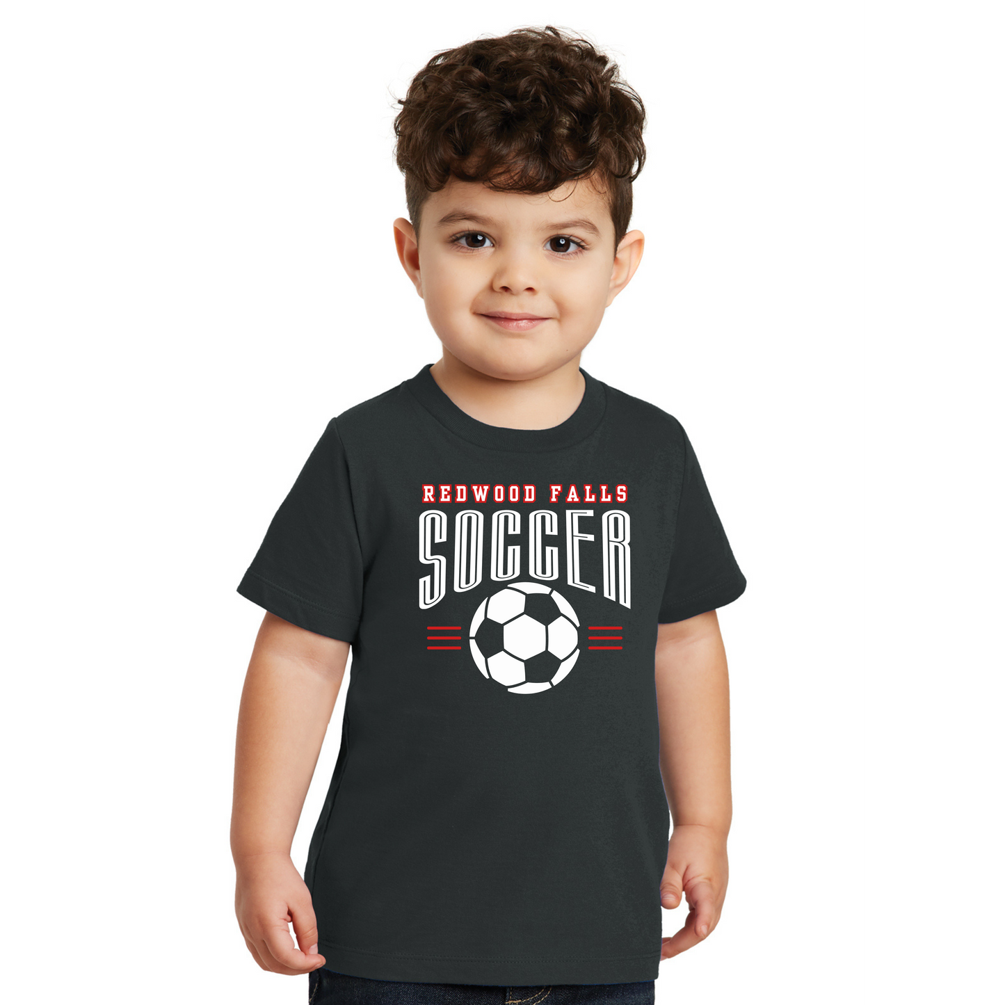 S Soccer Toddler Design 1 Unisex Black T-shirt