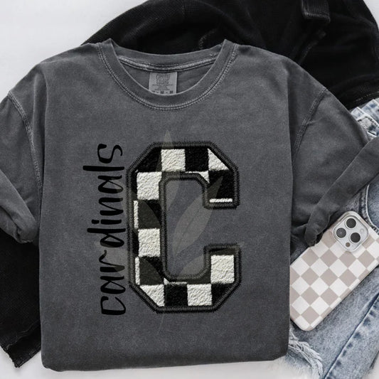 Cardinals - Checkered T-shirt