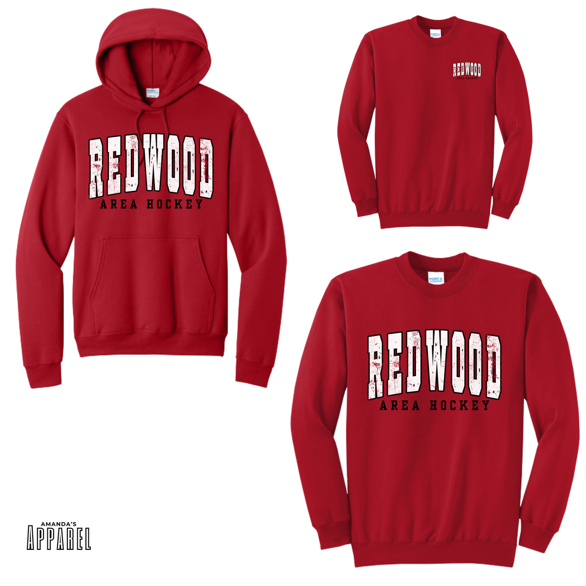 RAHA - Adult - Oversize Redwood Design - Red